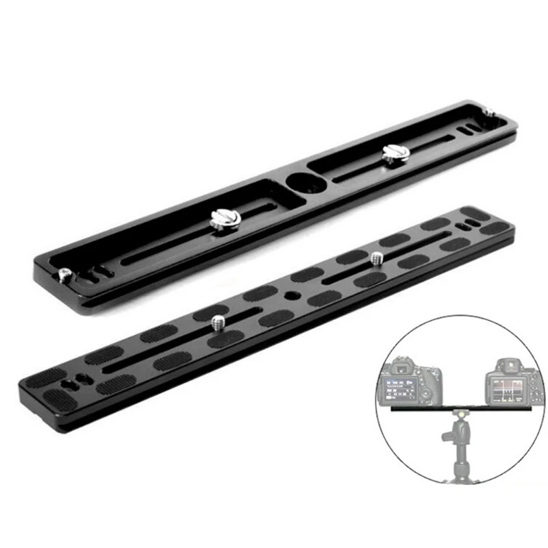 Quick Release Clamp Plate Dslr Camera Long Plate Tripod Monopod Mount Adapter 300mm For Arca Swiss Ballhead