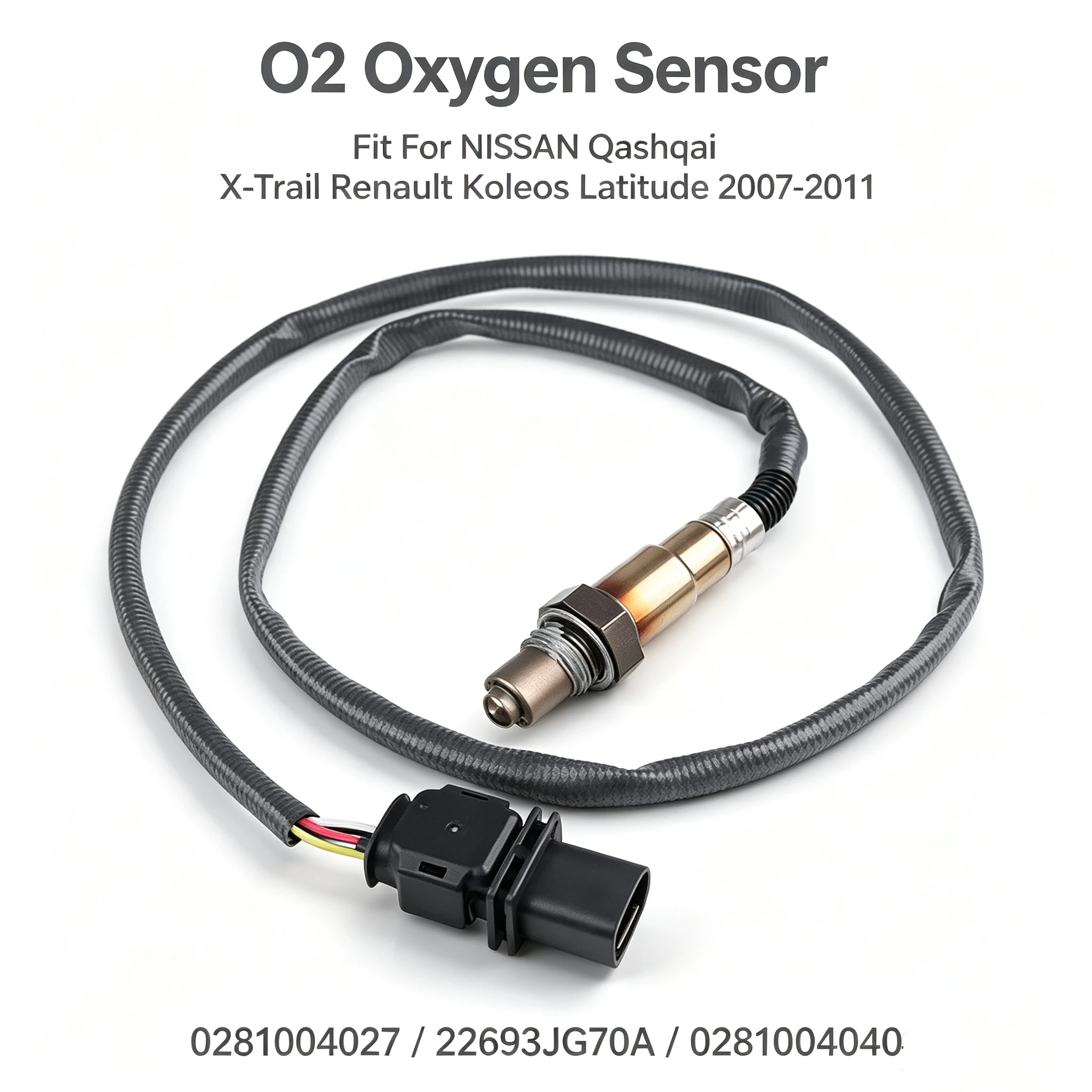 O2 Oxygen Sensor Fit For NISSAN Qashqai X-Trail Renault Koleos Latitude 0281004027 22693JG70A 0281004040 07-11 Wideband Lambda