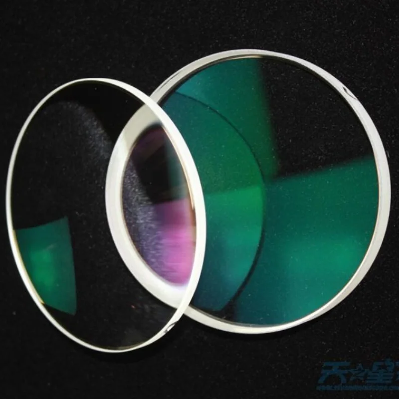 Optical Glass Achromatic Doublet Objective Lens Set for DIY Astronomical Telescope, Blue & Green Broadband AR Coating