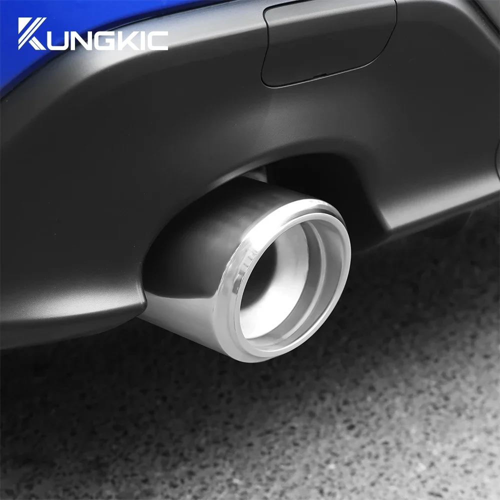 For Subaru BRZ Toyota GR86 2021 2022 2023 2024 2025 Car Exhaust Extension Pipe Stainless Steel Exhaust Tip Accessories Decor 2PC