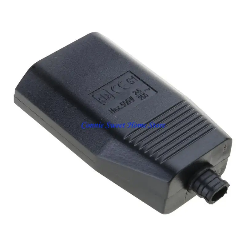 LXAF European Standard Female Hole Socket Two-pole Power Extension Cord Plug Outlet