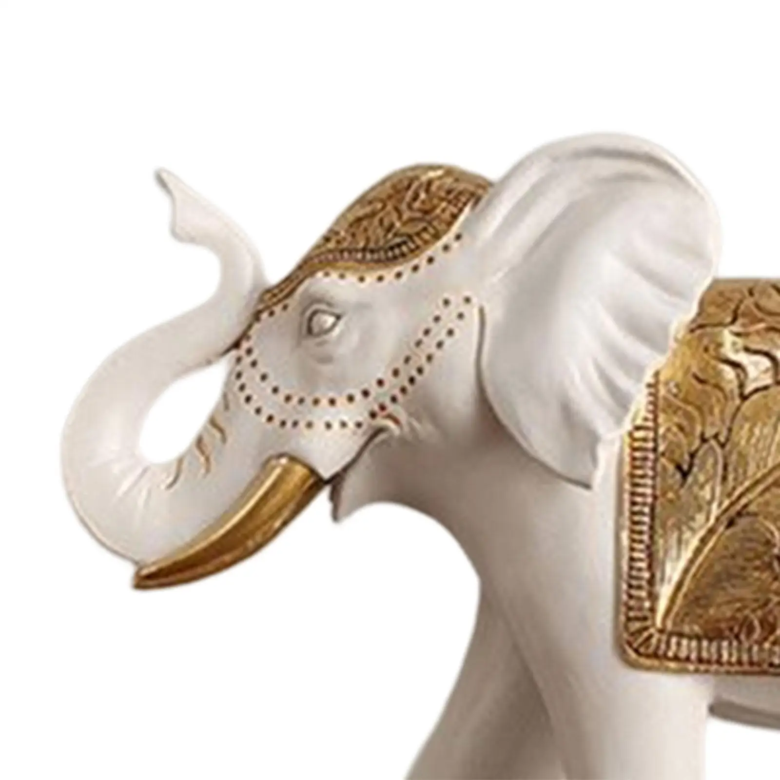 Resin Elephant Statue, Figurine Craft Collectable Artwork, Creative Animal