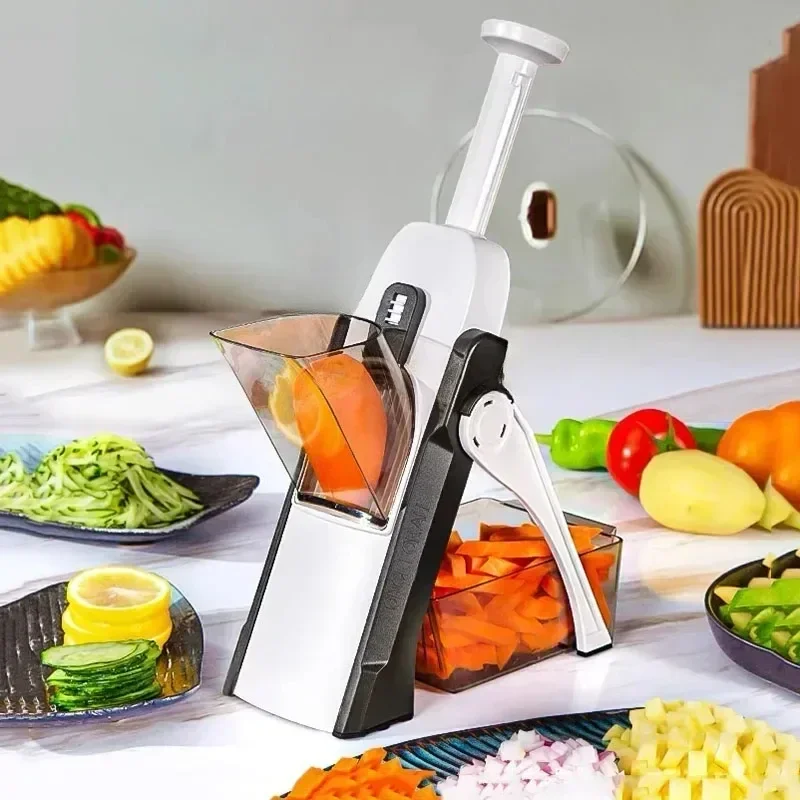 1pc Manual Slicer Multifunction Adjustable Vegetable Food Household Chopper and Potato Grinder Veggie Chopper Kitchen Tools