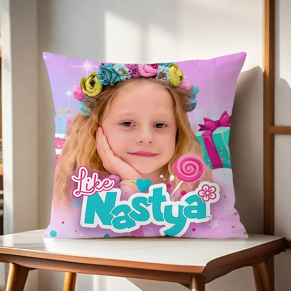 Cute L-Like N-NastyaS Cushion Cover For Pillow Printing Sofa Decoration Home Car Room Coffee Shop Office Nordic Simplicity