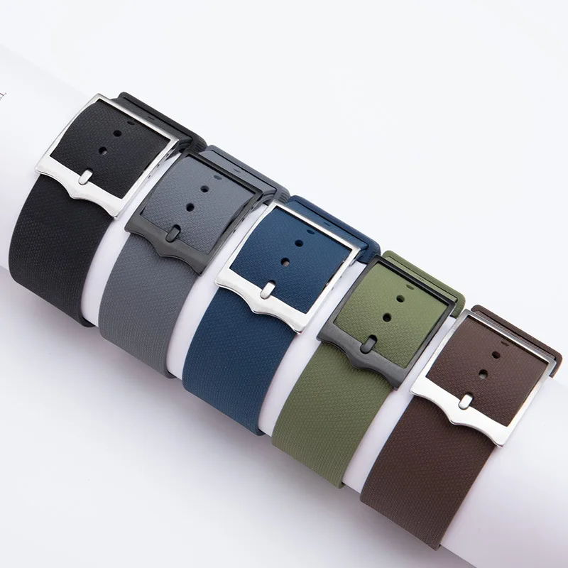 Nuovo cinturino integrato in gomma fluorurata compatibile con il cinturino dell'orologio Breitling Omega Longines Tudor IWC TAG Heuer