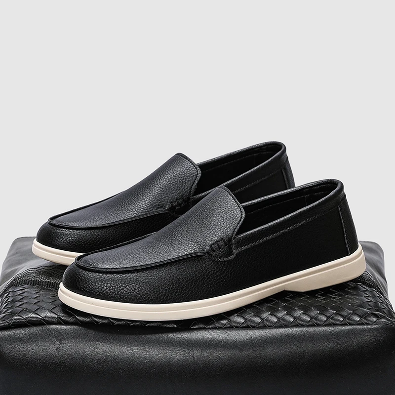 Modische Herren-Freizeitschuhe, bequeme Herren-Loafer, rutschfeste Walking-Sneaker, Slip-on-Arbeitsschuhe, leichte, bequeme Fahrerschuhe