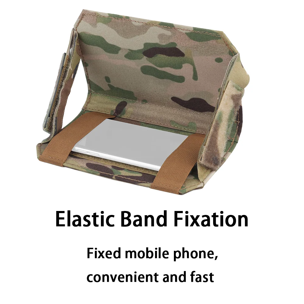 Custodia tattica per telefono MOLLE PLAS custodia universale per telefono supporto per piastra per gilet accessori per pannello frontale caccia campeggio CORDURA