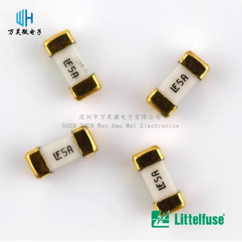 10PCS Littelfuse SMD Fast blow Fuse 0451.062/125/500MRL golden pins LF 01550900M 62MA 0.5A 1A  2A 15A 20A 125V Ultra-rapid Fuse