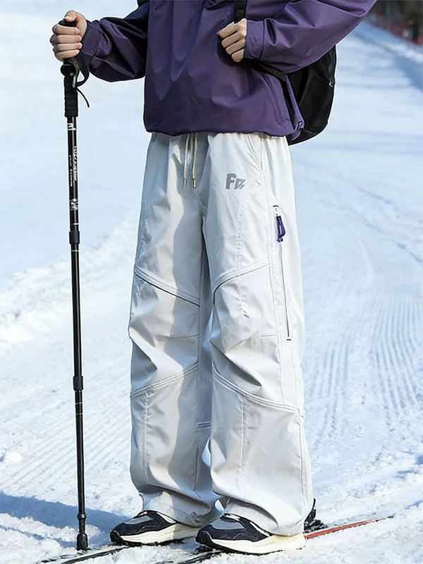 

Cloud ey Northeastern Men's Ski Pants Winter Cold Resistant Fce Lined Workwear Trousers Windproof Waterproof Cargo Pants