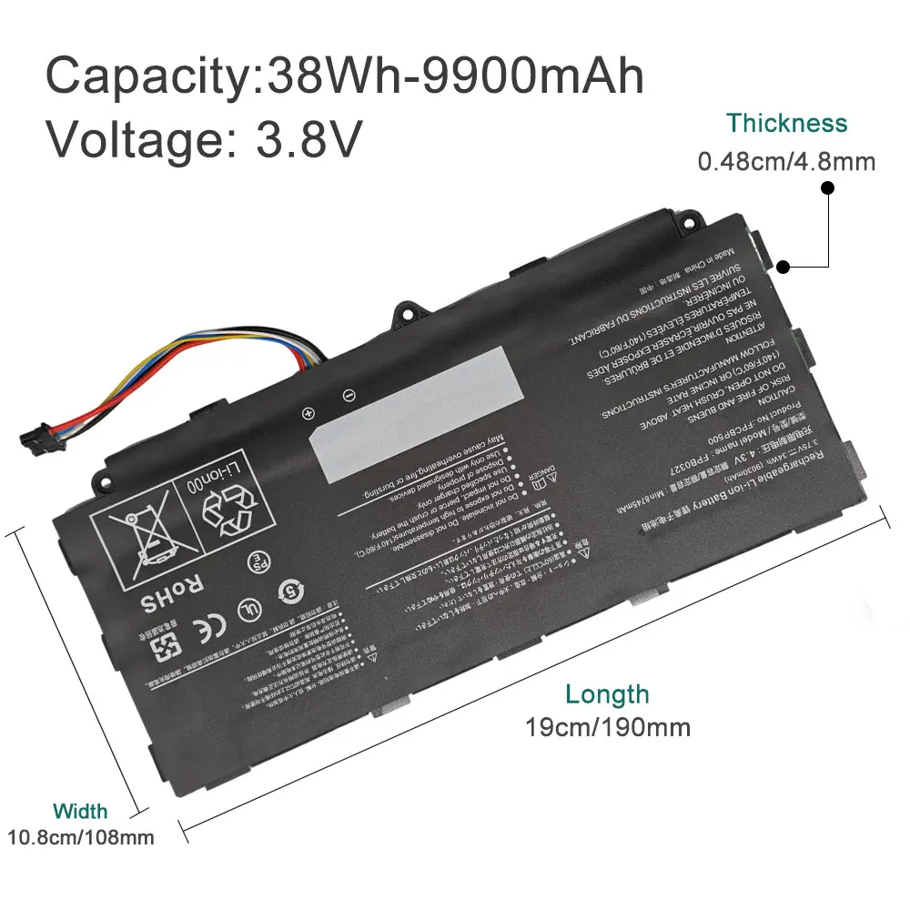 BOTODA FPCBP415 FPB0310 Laptop Battery 3.8V/38WH-9900mAh For Fujitsu Stylistic Q584 Q555 Q584/H Tablet PC