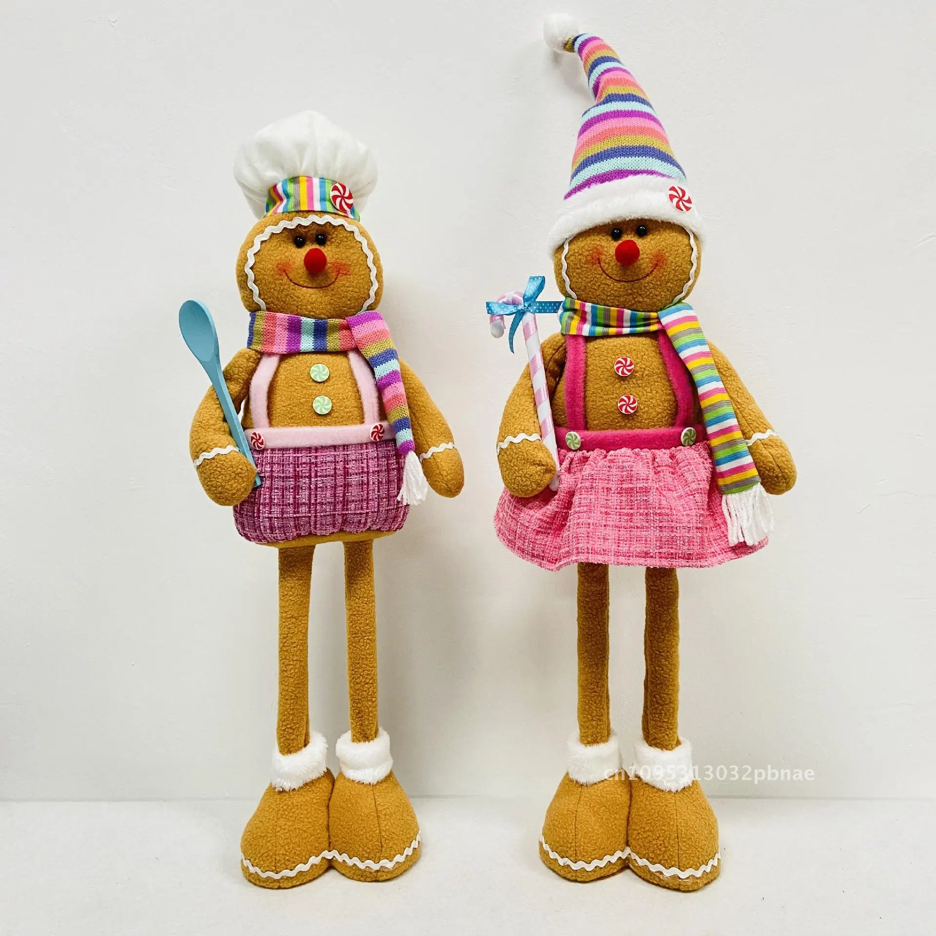 

Рождественские мультяшные куклы, украшения, рождественские телескопические печенье, люди, рождественская атмосфера, украшения, украшения