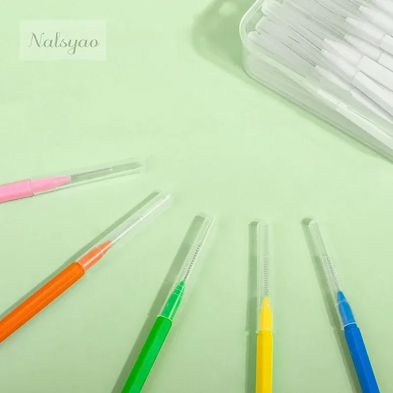 10/20 Pcs Disposable Eyebrow Brushes Mini Brow Lifting Brush Makeup Eyelash Tool Tooth Interdental Brush Lash Extension