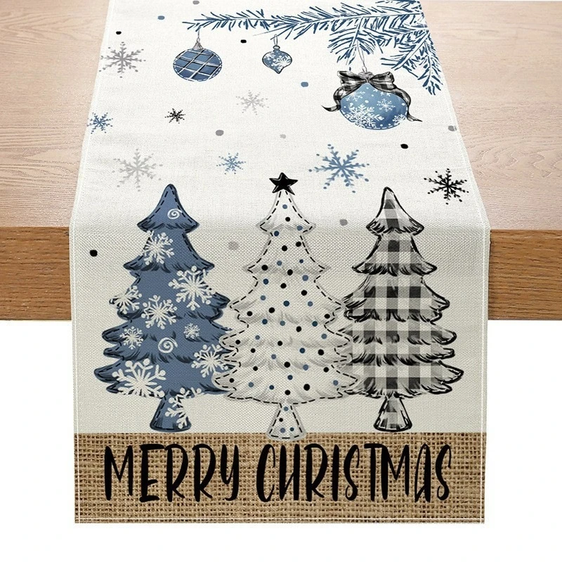 VIKAMA Snowman Gingerbread Sta - огляд і ціна Linen Table Runner