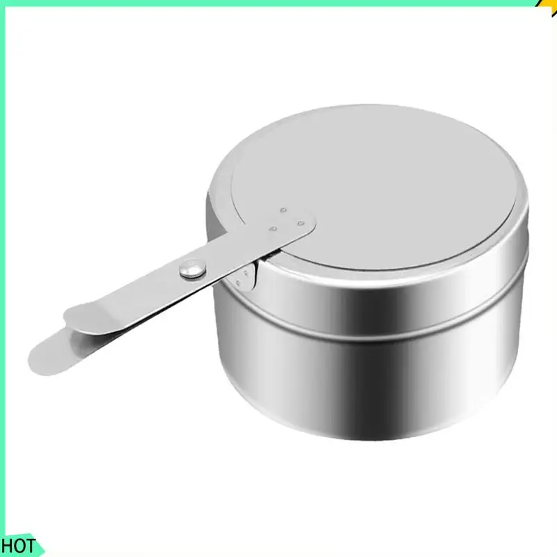 AWAH 16Pcs Chafing Fuel Holder,Stainless Steel Chafe Wick Fuel Holder With Cover,Heat Box Holder For Chafing Dish,Barbecue