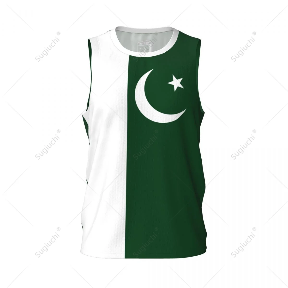 Pakistan Flag Men Basketball Sports Running Fitness Multifunction Sleeveless tshirt Exclusive Custom Name Nunber