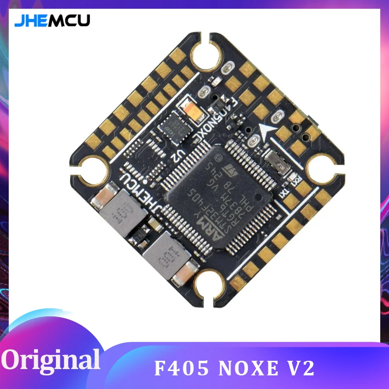 JHEMCU F405 NOXE V2 フライトコントローラー バロメーター OSD 16MB ブラックボックス 5V 10V デュアルBEC 20X20mm 3-6S LIPO FPVフリースタイルドローン用