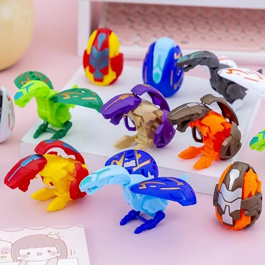 1/5/10/20/50/100pcs Plastic Dinosaur Transformed Eggs Multistyles Deformation Dinosaur Egg Twisted Egg Machines for Kids Birthda