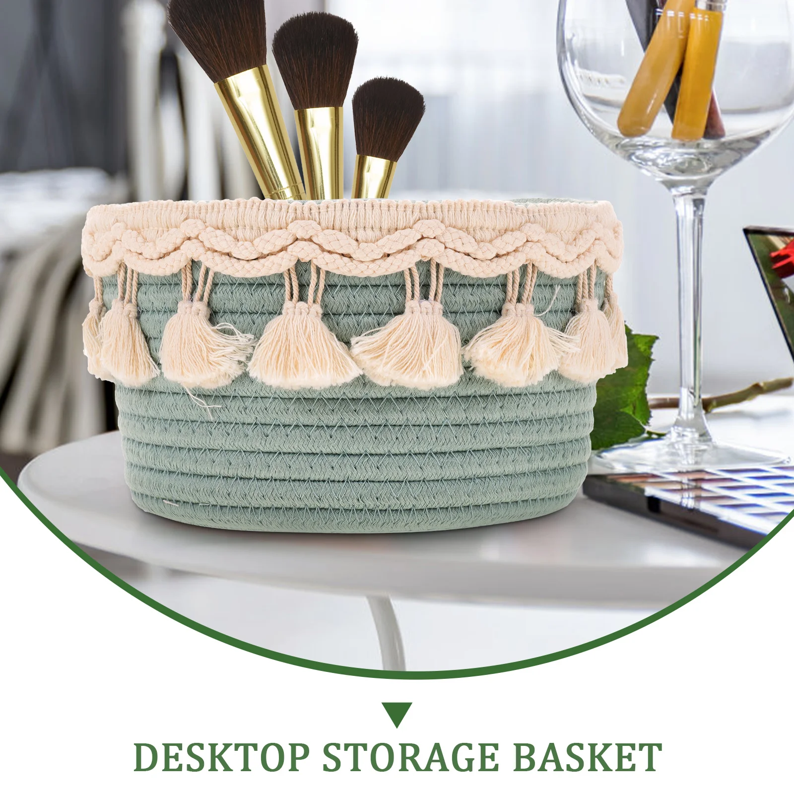 

Woven Storage Basket Baskets for Organizing Bathroom Hamper Toilet Paper Nursery Cotton Rope Living
