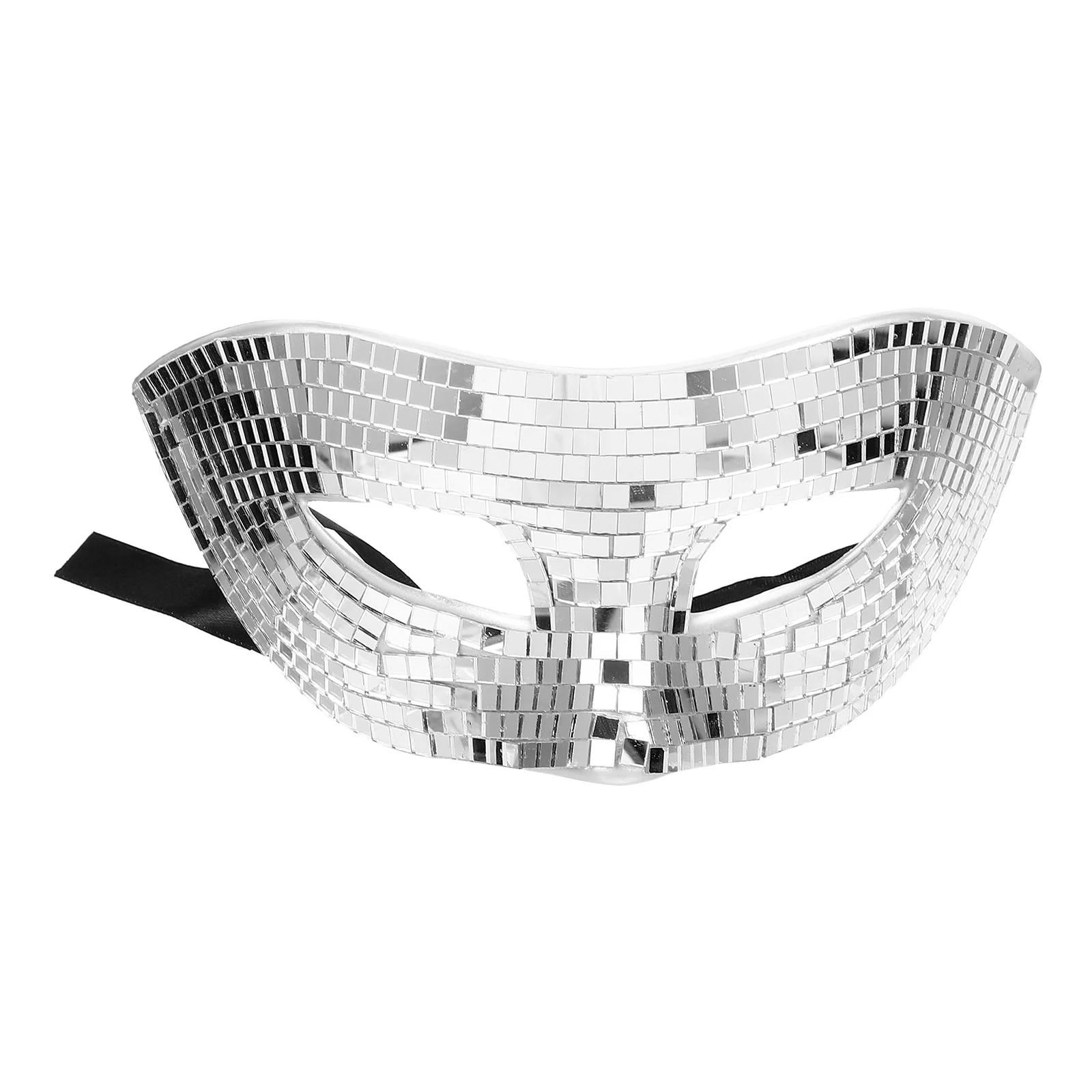 Reflective Mirror Mask Eye Face Masks Masquerade Glitter Cosplay for Halloween Manual