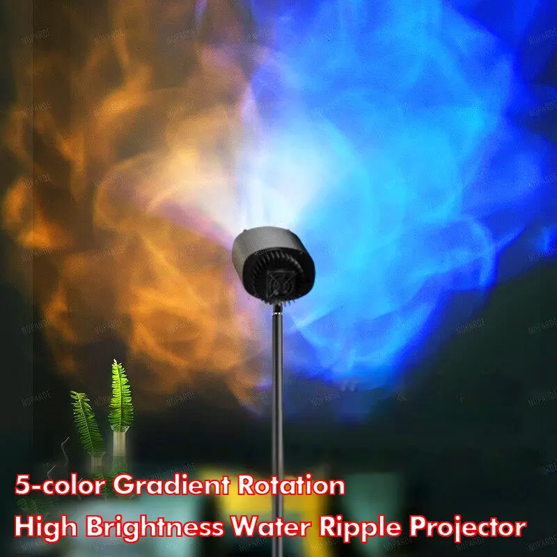 High-End Dynamic Water Ripple Projector Ambience Light for TikTok Live Dancing Singing Wall Decor Background Lamp