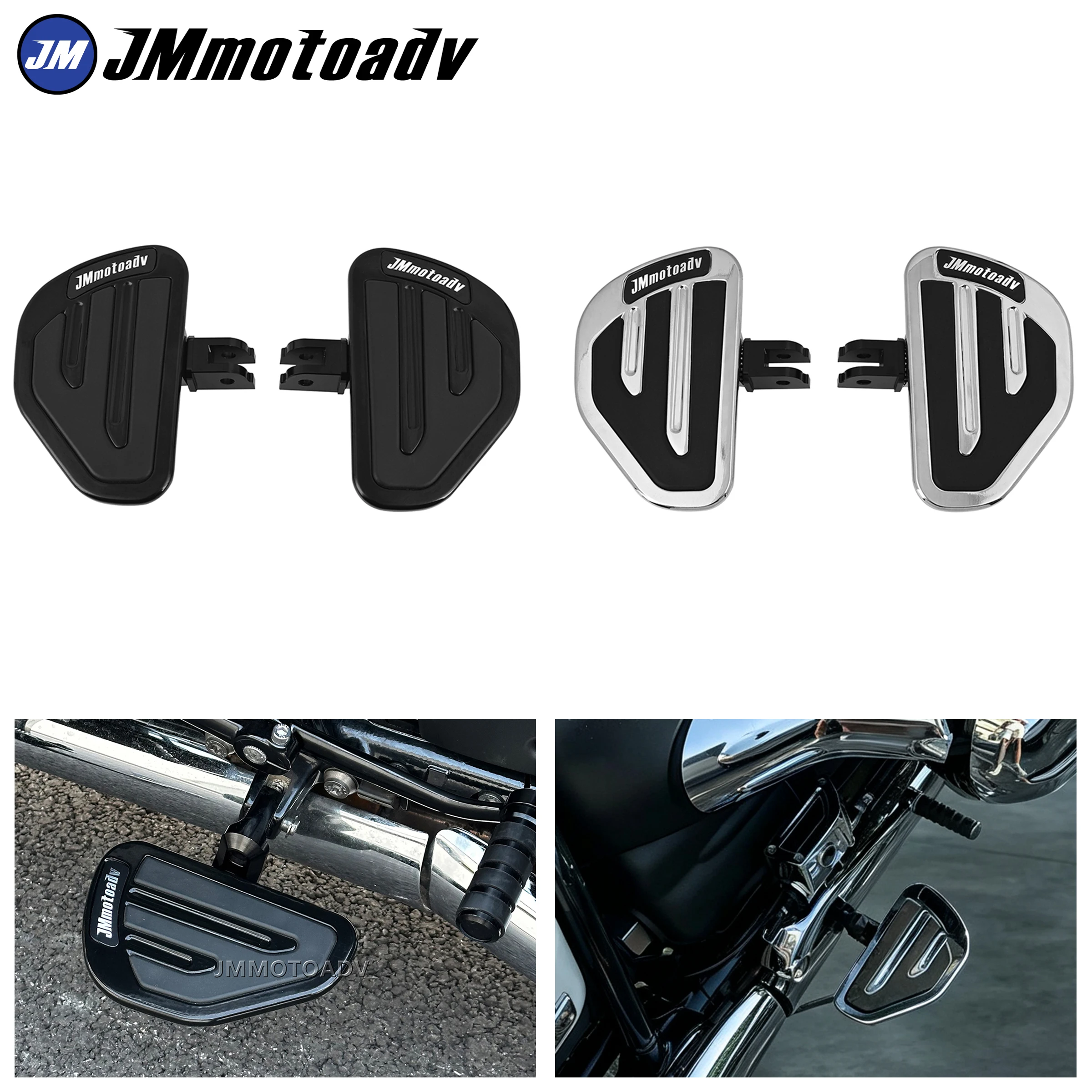 Motorcycle Rider Footboard Wide Front Footrest For Softail Style Street Bob Fat Bob Breakout FXBB FXLR FXBR FXFB FXST 2018-2025