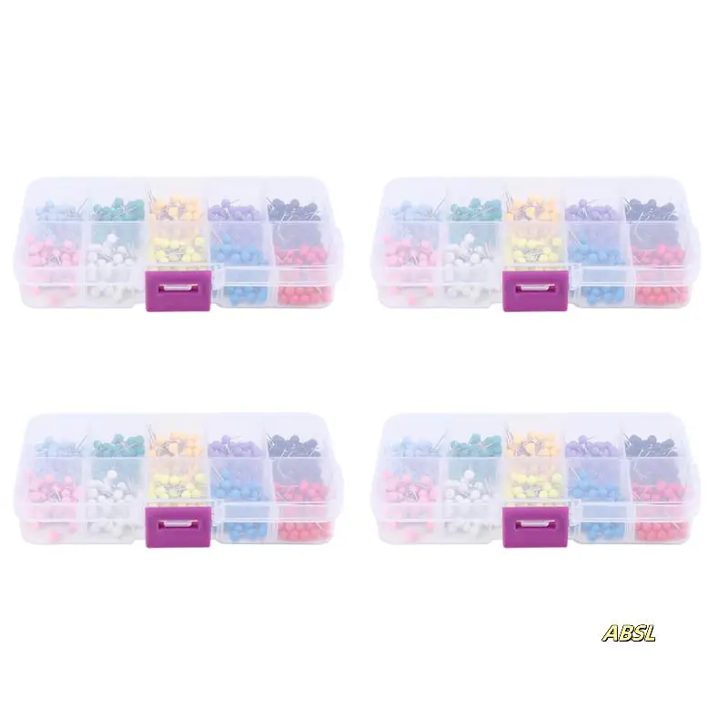 

Кнопки для карт, пластиковая головка со стальным наконечником, 4 мм, 2000 шт.