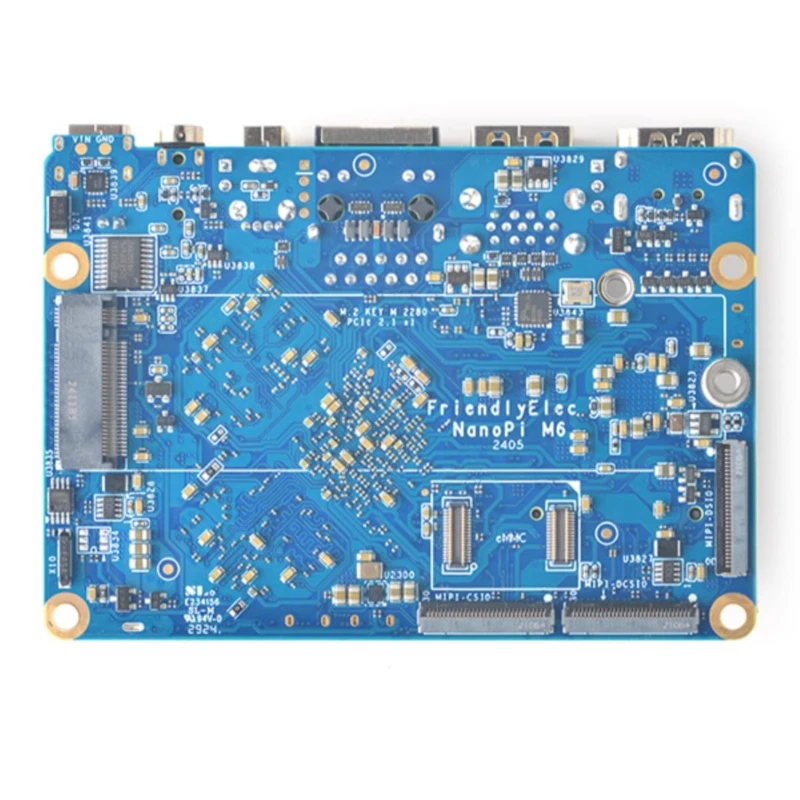 NanoPi M6 RK3588S Development Board with Max 32G RAM LPDDR5 SSD WIFI EMMC Expansion Gigabit Ethernet Debian Ubuntu Open Source