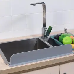 Silicone Sink Baffle Splash Guard Splash Protector Reusable Protect Clothes From Splashing Water Baffle For Washing Dish Faucet