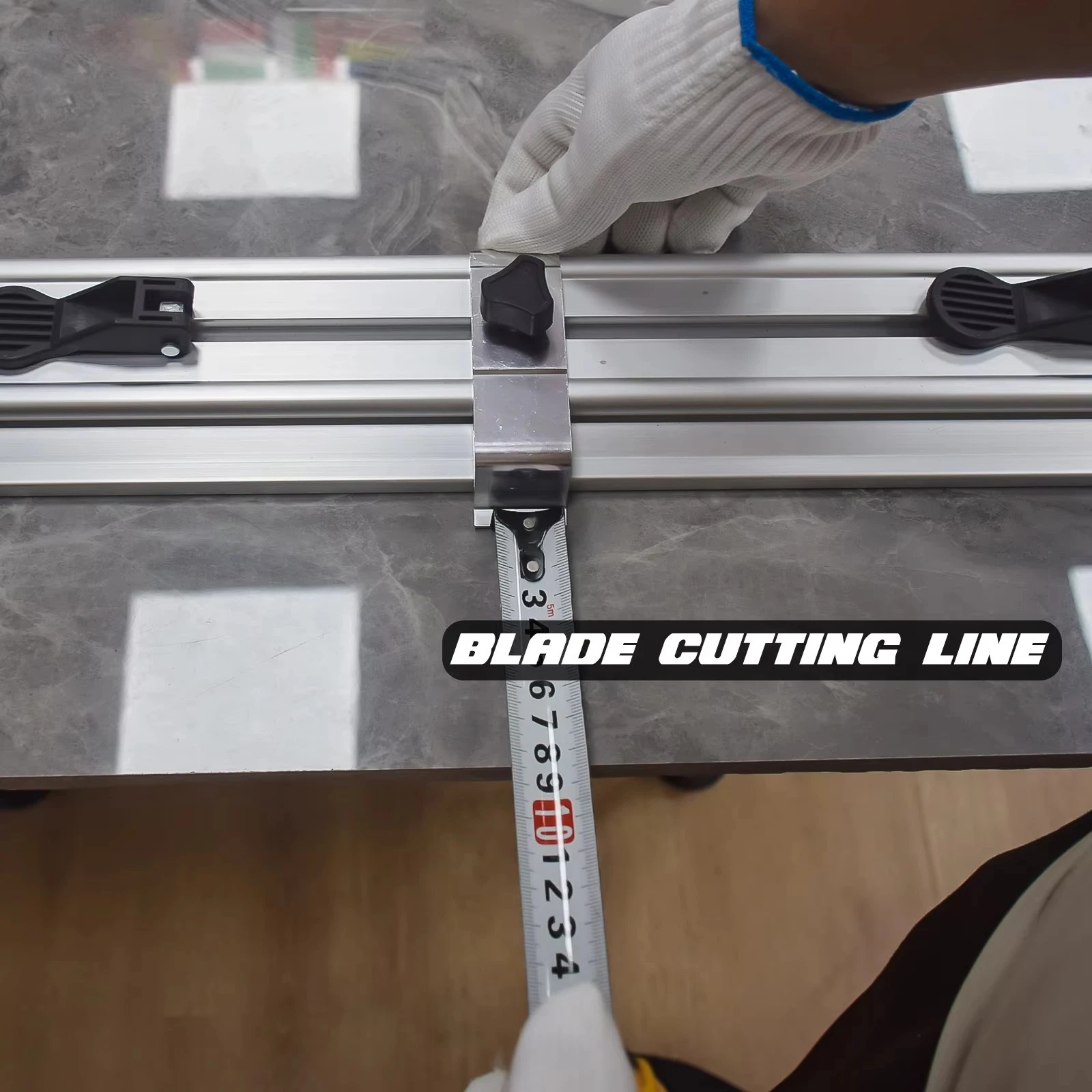 Tagliapiastrelle di grande formato 2600mm Tagliapiastrelle manuale ad alta precisione Coltello a spinta e estrattore per piastrelle in ceramica PL2800