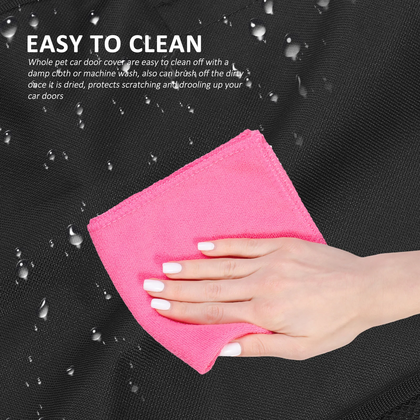 

2pcs Pet Car Door Protector Oxford Cloth Anti-Scratch Cover Wear Resistant Door Inside Mat Dog Carrying Supplies