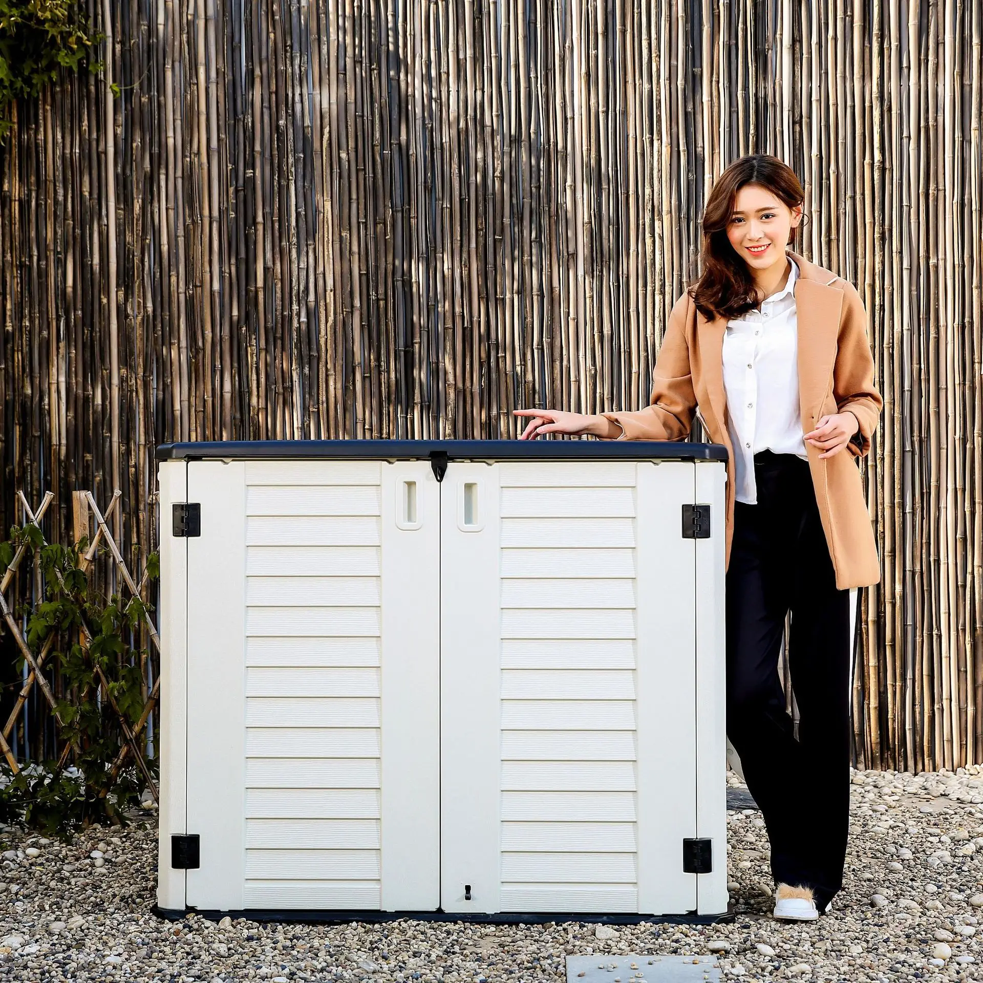 Balcony Cabinet  Sunscreen Rain Protection Garden Locker Outdoor Outdoor Household Large Capacity Sundries Storage Cabinet