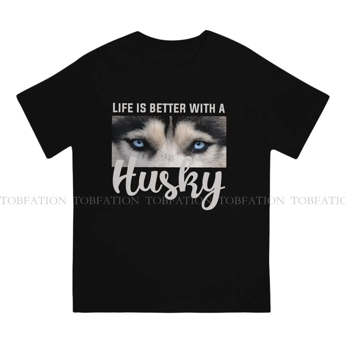 Dog Lover Crewneck TShirts Husky Personalize Men's T Shirt New Trend Tops 6XL