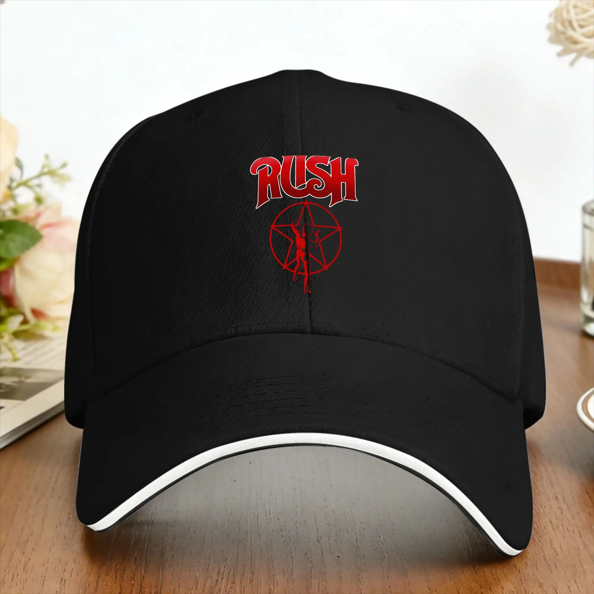 Baseball Cap Rush Model Black Tour Concert Rush Band Outdoor Sports Trucker Hat For Female Male Dropshipping Baseball Caps