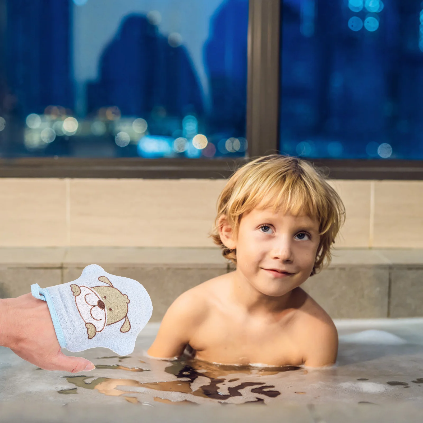 2-delige bedrukte badwanten washandjes katoenen schoonmaakdoekjes handschoenen handpop mat dikker douche