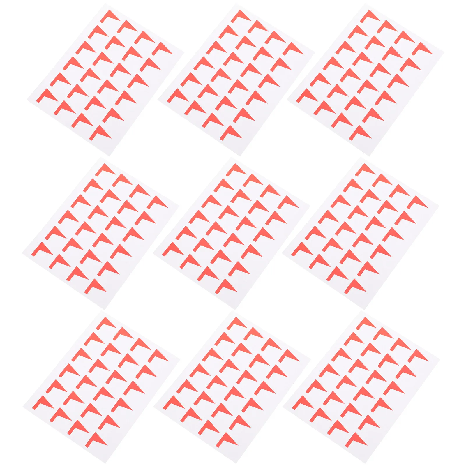 

12 Sheets Adhesive Label Stickers Flag Shaped Classification Map Label Stickers DIY Sticky Labels for Storage Sticker