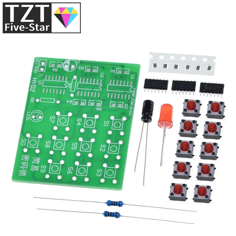 Multi-purpose simple electronic password lock kit electronic DIY kit Hobbyist, electronics lab Students