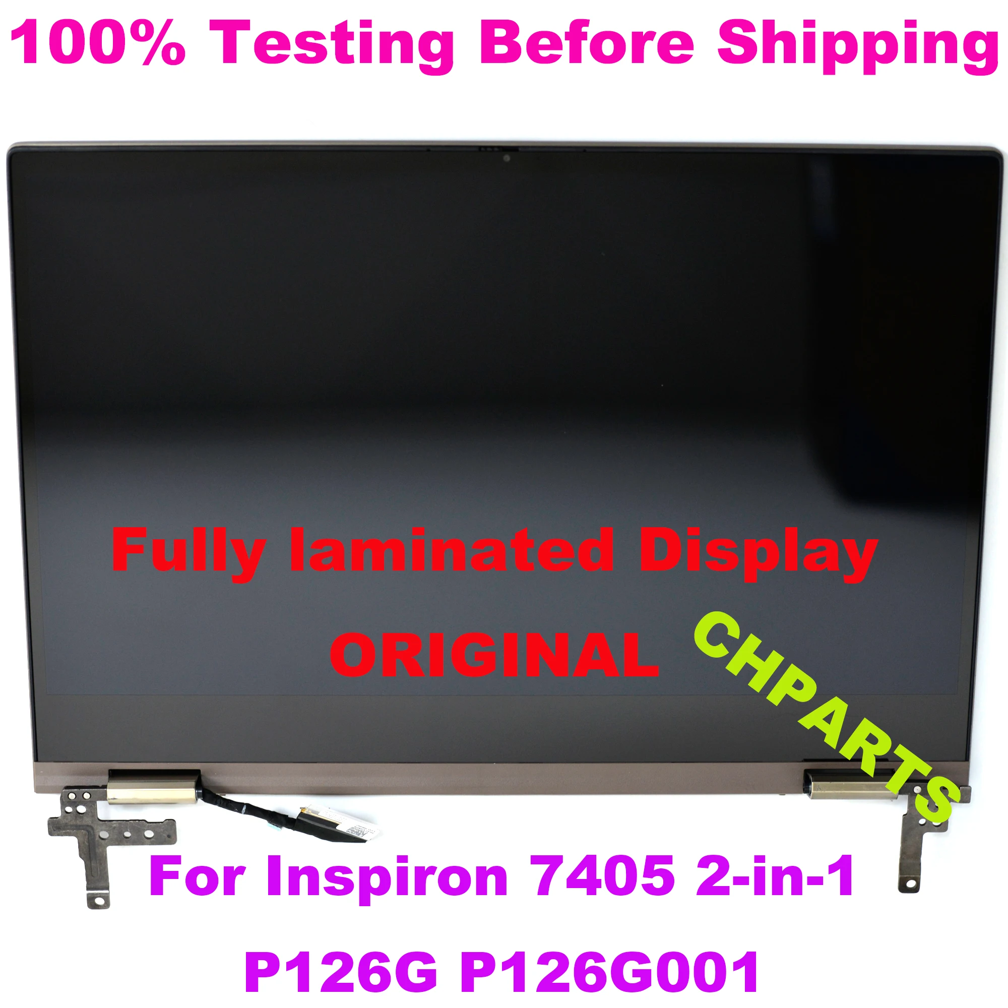 Imagem -04 - Lcd Touch Screen Substituição Assembly com Painel de Dobradiças Dell Inspiron 5406 7405 em P126g P126g004 14 Polegadas 1080p