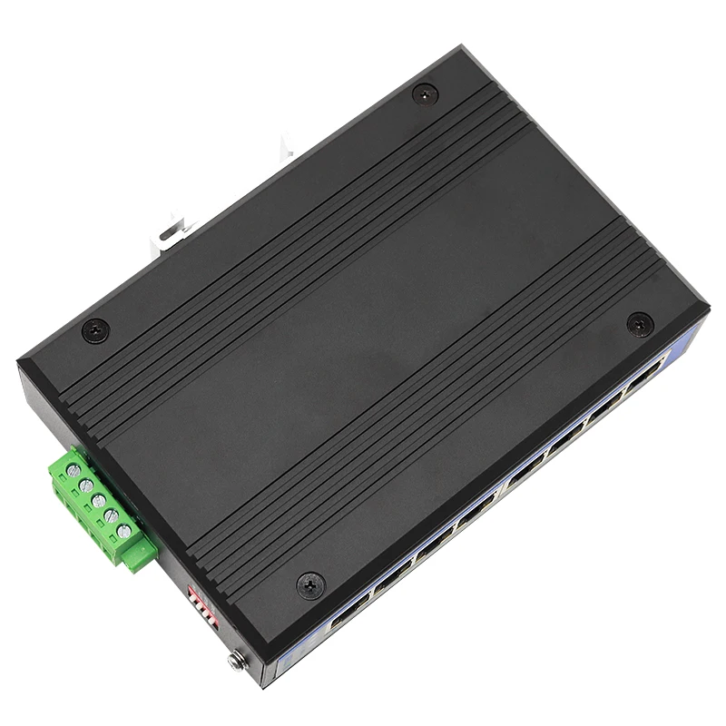 UOTEK 8 منافذ جيجابت POE محول إيثرنت غير مُدار يدعم 802.3af/at Din-rail Ethernet Switch UT-6408GC-POE مع وضع VLAN #4