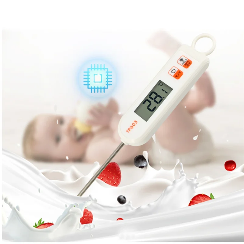 Digital Food Thermometer Probe for Kitchen BBQ Meat Water Milk Oil Tea Soup Oven Temperature Measuring Tool