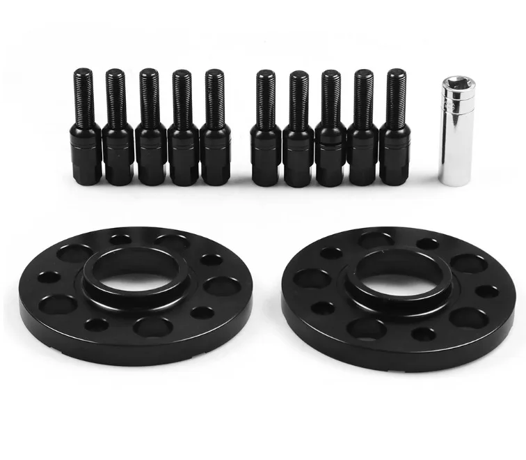 Hub Flange Plate 5x112 66.56mm 15mm/20mm, 2 Pieces Assembled with M14 * 1.25 Screws