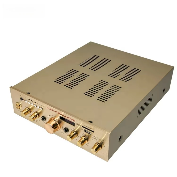 Home BT Professional Audio Karaoke Power Amplifier High Quality 5.0 Channel Subwoofer with 400W Power Receivers & Amplifiers
