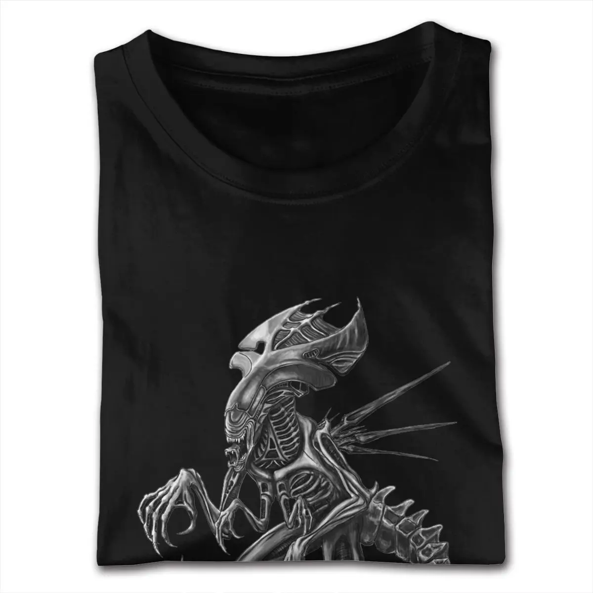 Black Alien Covenant Tattoo Alien Vs Predator Black And White Tshirt Mens Custom Short Sleeve Red O Neck Shirts