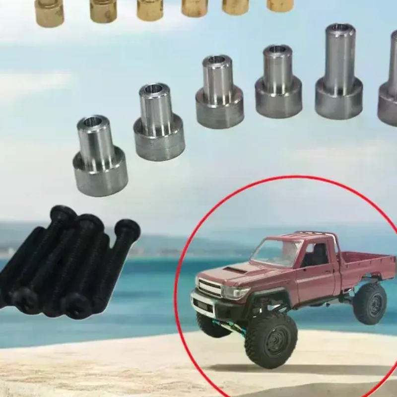 1 Set For 1/12 Modified Big Wheel Special Upgrade Parts MN82 MN82S Metal Car Shell Raise The Column Heighten Bracket