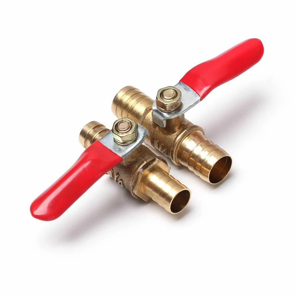 

Plastic High Quality Brass Ball Valve 6/8/10/12mm Ball Valve High Quality Hose Barb Inline Brass Shut-off Ball Valve