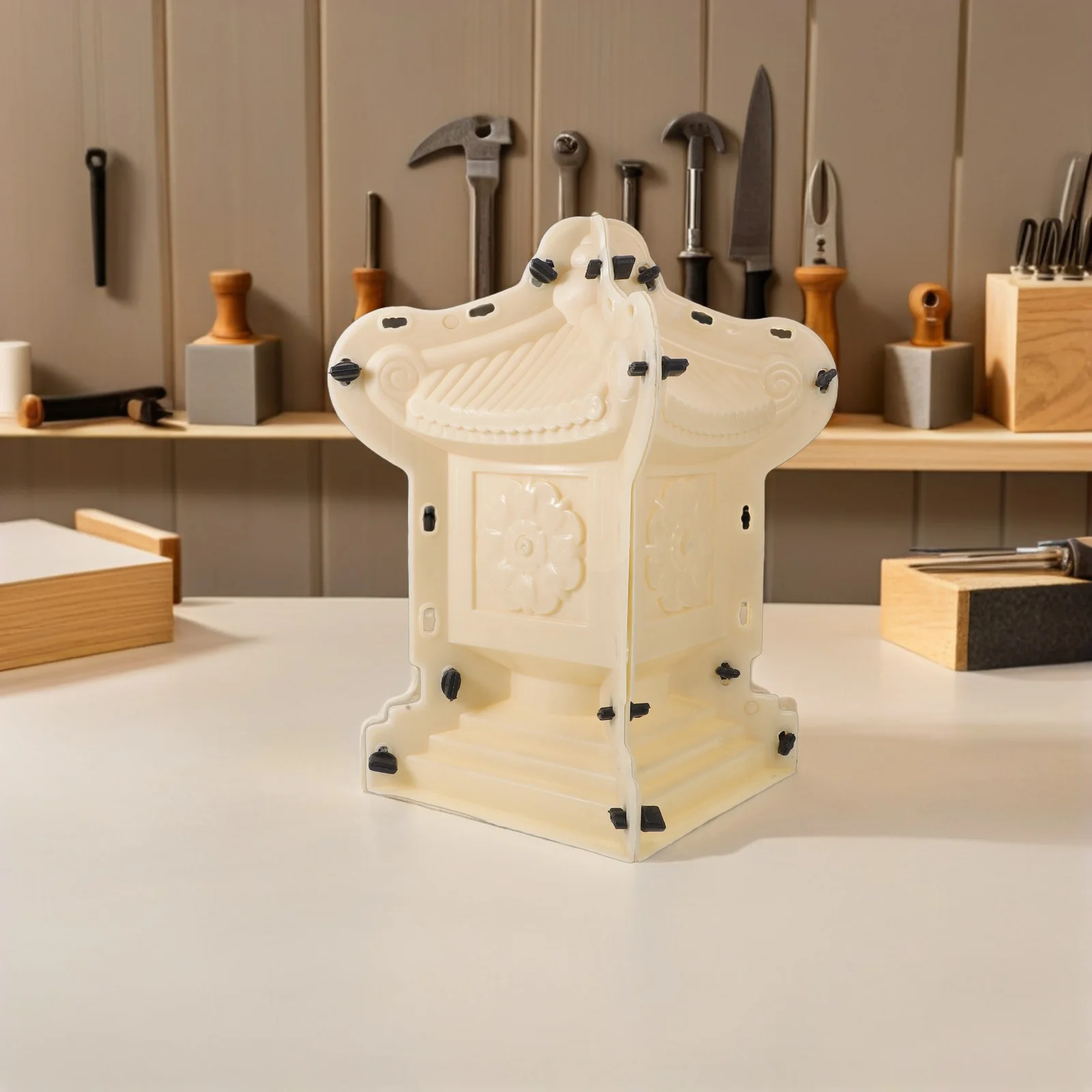 

Pagoda Concrete Statue Mold Plastic Chinese Pagoda Lantern Cement Mould Garden Outdoor Yard Decoration Weatherproof