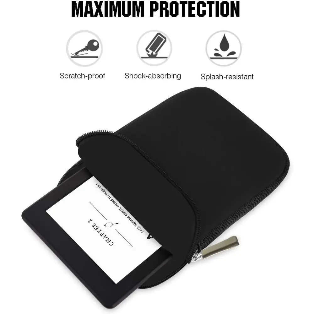 6 6.8 7 10 11 inch E-Reader Sleeve Lightweight Anti Scratch Carrying Case Universal for Kindle Paperwhite/Kobo/Boox/Surface/