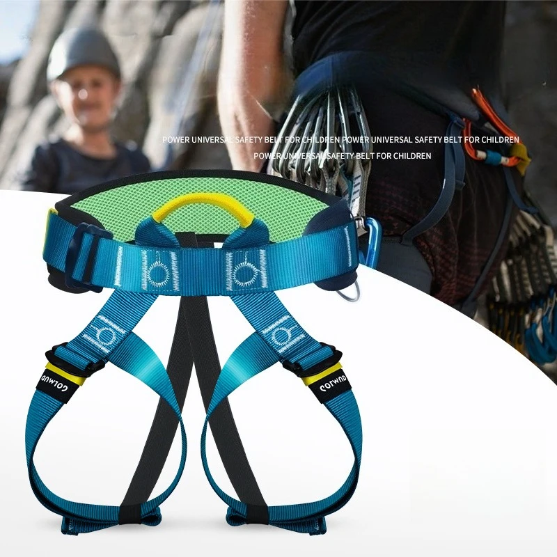 

Мужской и женский ремень с пряжкой из цинкового сплава, 23 кН, регулируемые ремни для ног с защитой от падения для скалолазания и работы на большой высоте