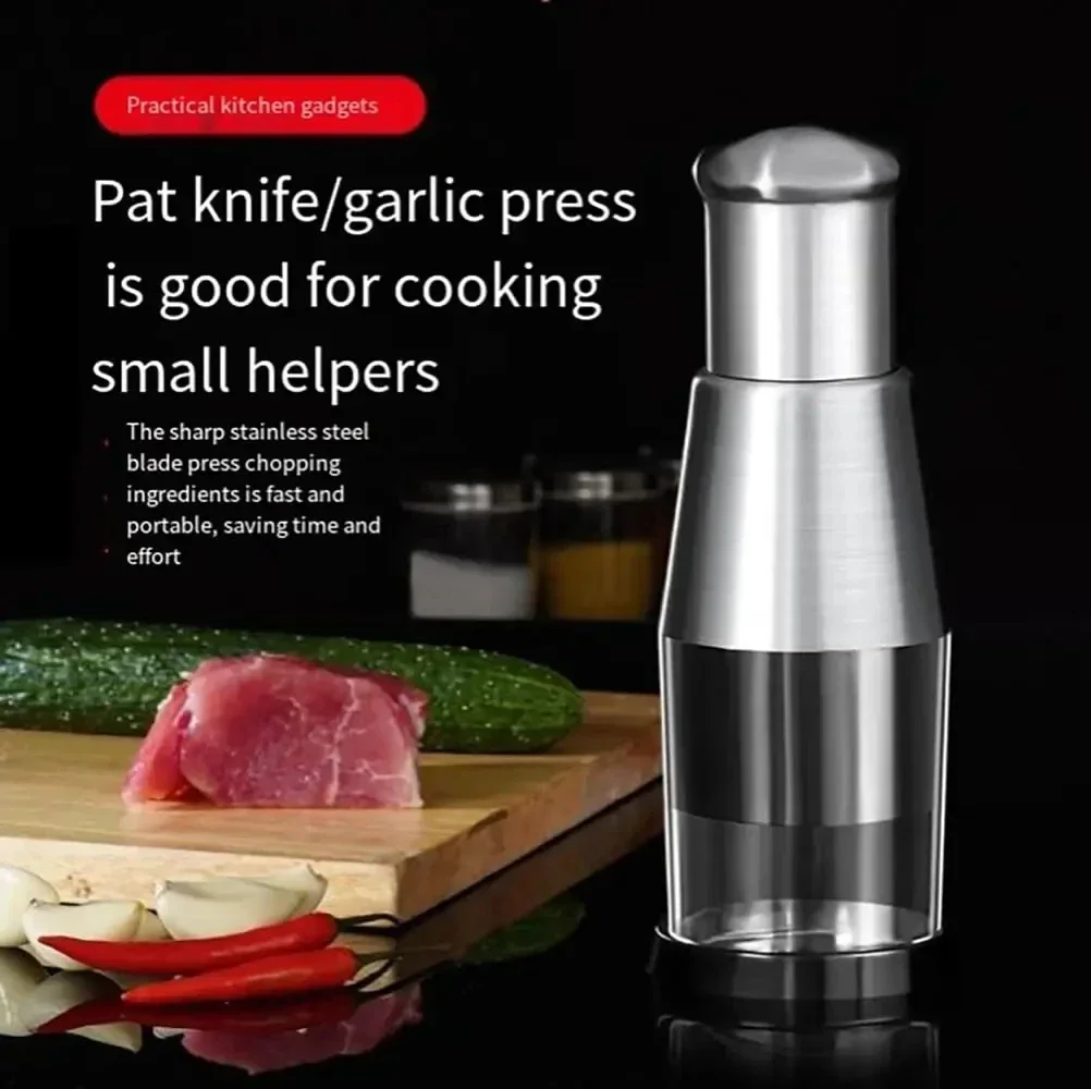 Manual Garlic Chopper Food Crusher Garlic Pressing Handheld Food Processors Slicer Dicer Mixer Kitchen Vegetable Slicer Tool