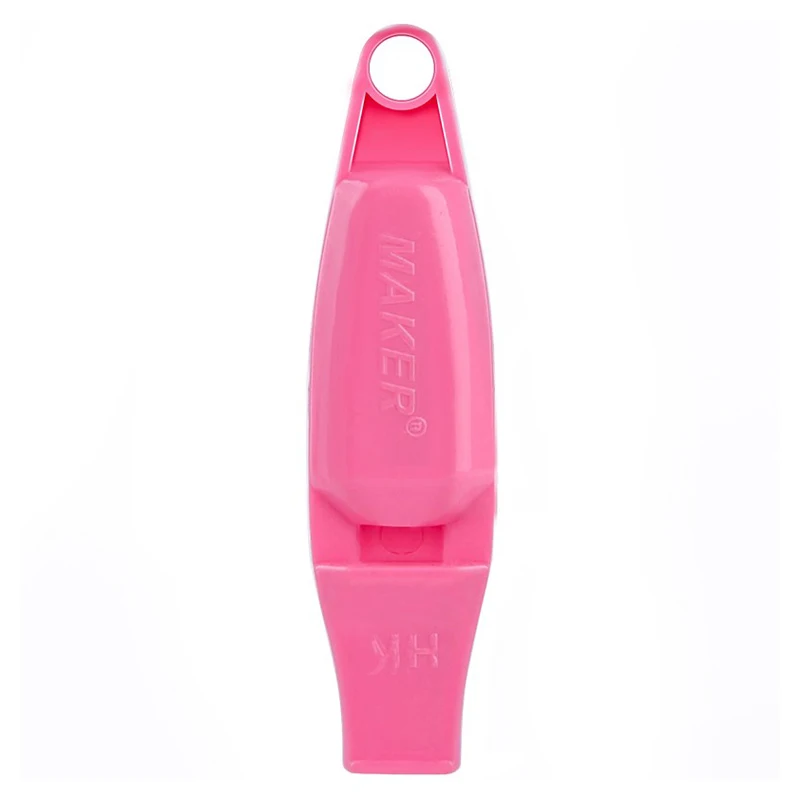 ABS Plastic Multifunctional Double Cavity Pealess Whistle Training Pigeon 120db Washable Sanitary lanyard SOS EDC Tool