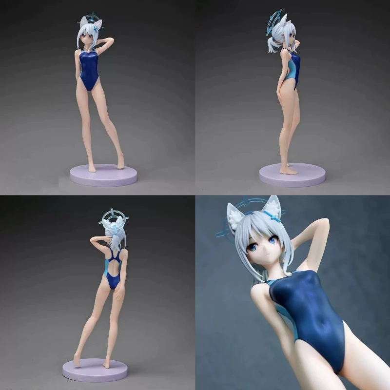 อะนิเมะสีฟ้าArchive Figurineชุดว่ายน้ําเซ็กซี่รูปปั้นArona Kawaii Prana Shiroko Action Figures PVCคอลเลกชันของขวัญวันเกิด